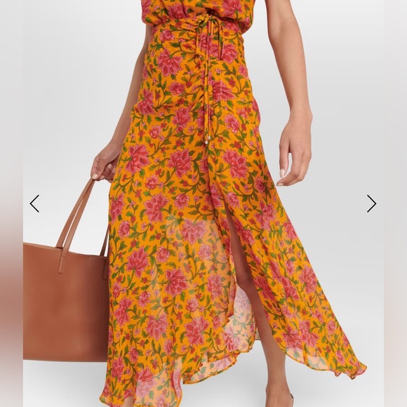 Veronica Beard Dovima Silk Midi Dress - Picture 4 of 14